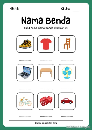 Lembar 6: Nama Benda