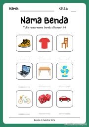 Lembar 6: Nama Benda