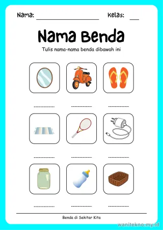 Lembar 7: Nama Benda