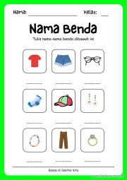 Lembar 9: Nama Benda