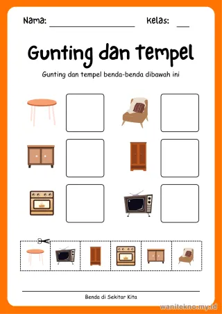 Lembar 13: Gunting dan Tempel