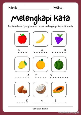 Lembar 4: Melengkapi Kata