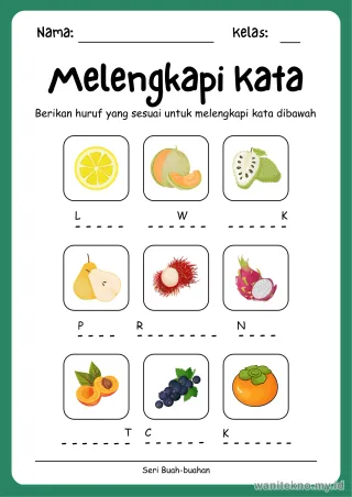 Lembar 6: Melengkapi Kata