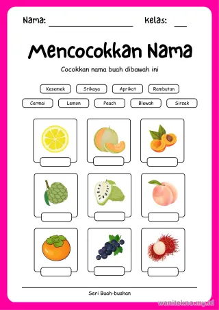 Lembar 12: Mencocokkan Nama
