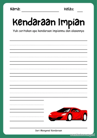 Lembar 2: Kendaraan Impian