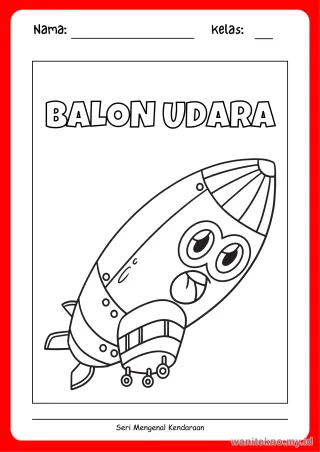 Pratinjau paket 16 Lembar Bercerita Kendaraan — SD Kelas 1-3 Gratis PDF