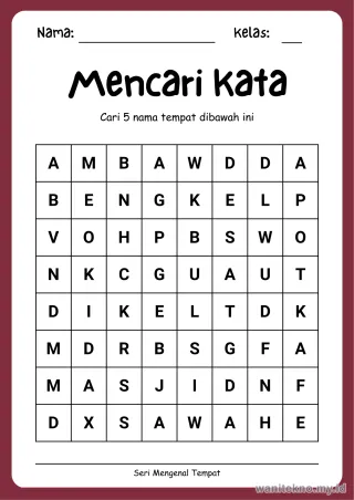 Lembar 13: Mencari Kata