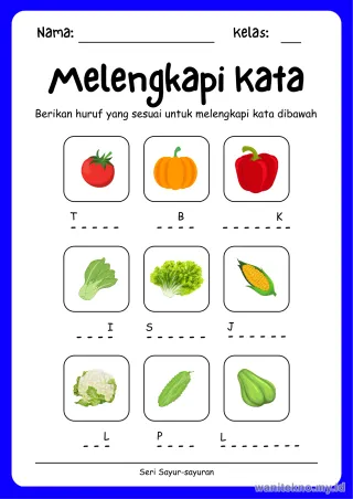 Lembar 2: Melengkapi Kata