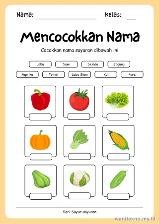 Lembar 7: Mencocokkan Nama