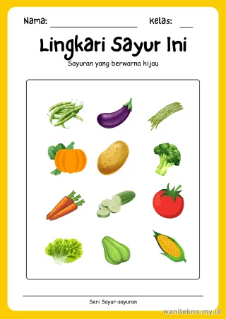 Lembar 10: Lingkari Sayur Ini