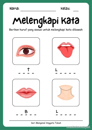 Lembar 6: Melengkapi Kata
