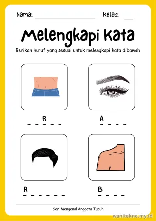 Lembar 8: Melengkapi Kata