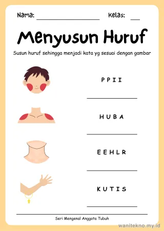 Lembar 15: Menyusun Huruf