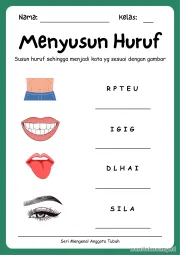 Lembar 16: Menyusun Huruf
