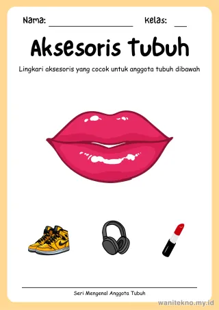 Lembar 9: Aksesoris Tubuh