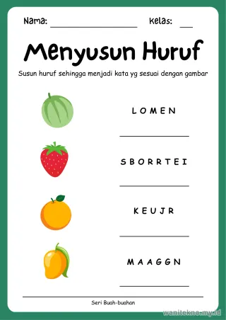 Lembar 4: Menyusun Huruf