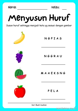 Lembar 5: Menyusun Huruf