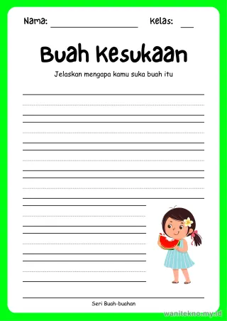 Lembar 7: Buah Kesukaan