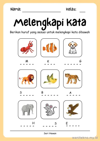 Lembar 3: Melengkapi Kata
