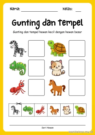 Lembar 6: Gunting dan Tempel