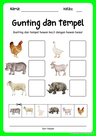 Lembar 7: Gunting dan Tempel