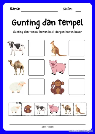 Lembar 8: Gunting dan Tempel