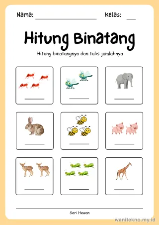 Lembar 13: Hitung Binatang