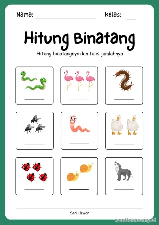 Lembar 14: Hitung Binatang