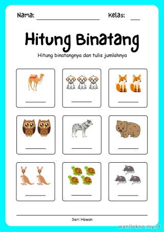 Lembar 15: Hitung Binatang