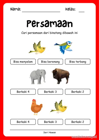 Pratinjau paket 12 Lembar Gunting Tempel Hewan — PAUD Gratis PDF