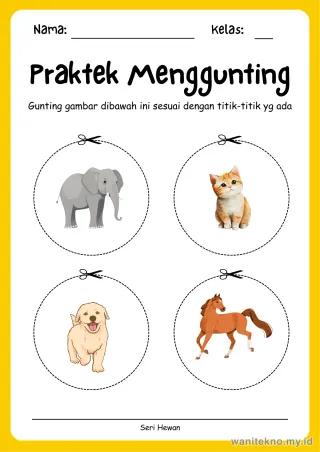 Lembar 8: Praktek Menggunting