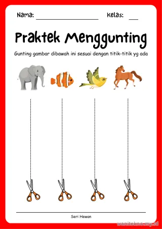 Lembar 11: Praktek Menggunting