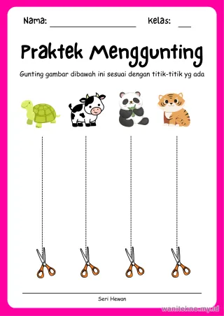 Lembar 12: Praktek Menggunting