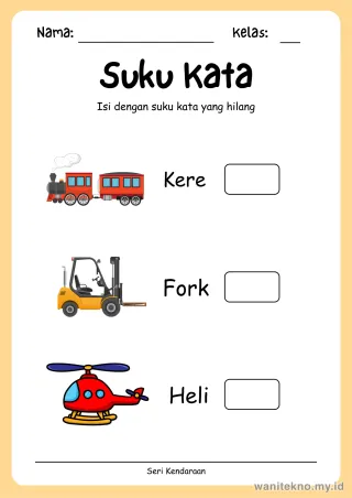 Lembar 5: Suku Kata