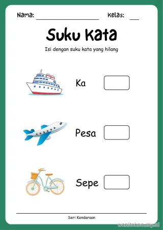 Lembar 6: Suku Kata