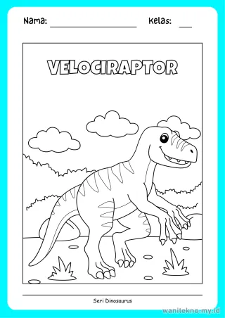 Pratinjau paket 18 Lembar Hubungkan Titik Dinosaurus — PAUD Gratis PDF