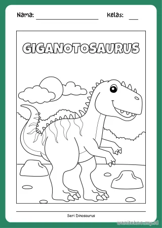 Lembar 10: GIGANOTOSAURUS