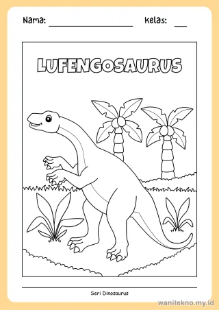 Pratinjau paket 17 Lembar Hubungkan Titik Dinosaurus — PAUD Gratis PDF