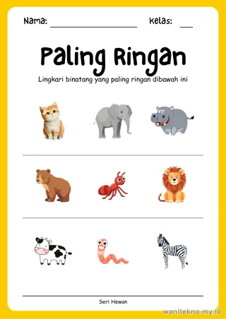 Lembar 12: Paling Ringan