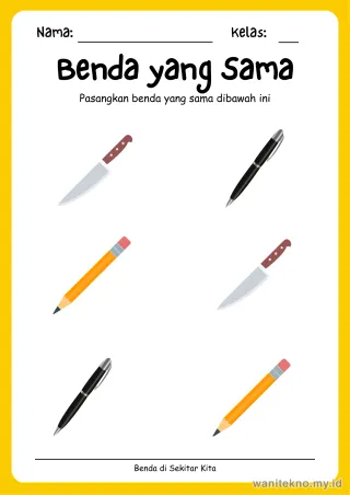 Lembar 8: Benda yang Sama