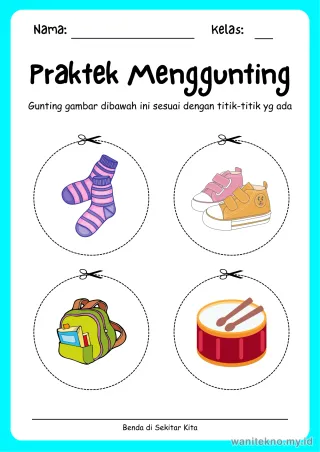 Lembar 12: Praktek Menggunting