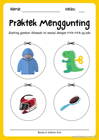 Lembar 13: Praktek Menggunting