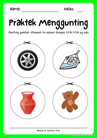 Lembar 14: Praktek Menggunting
