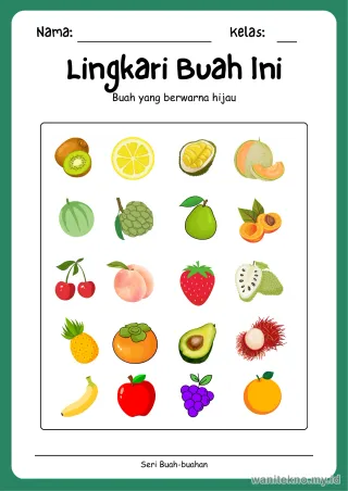 Lembar 4: Lingkari Buah Ini