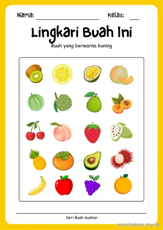Lembar 6: Lingkari Buah Ini