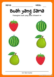 Lembar 11: Buah yang Sama