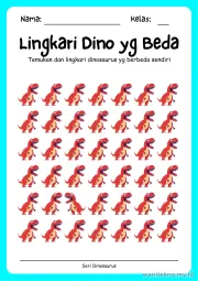 Lembar 6: Lingkari Dino yg Beda