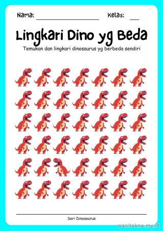 Lembar 6: Lingkari Dino yg Beda
