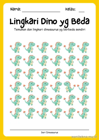 Lembar 7: Lingkari Dino yg Beda