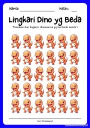 Lembar 9: Lingkari Dino yg Beda